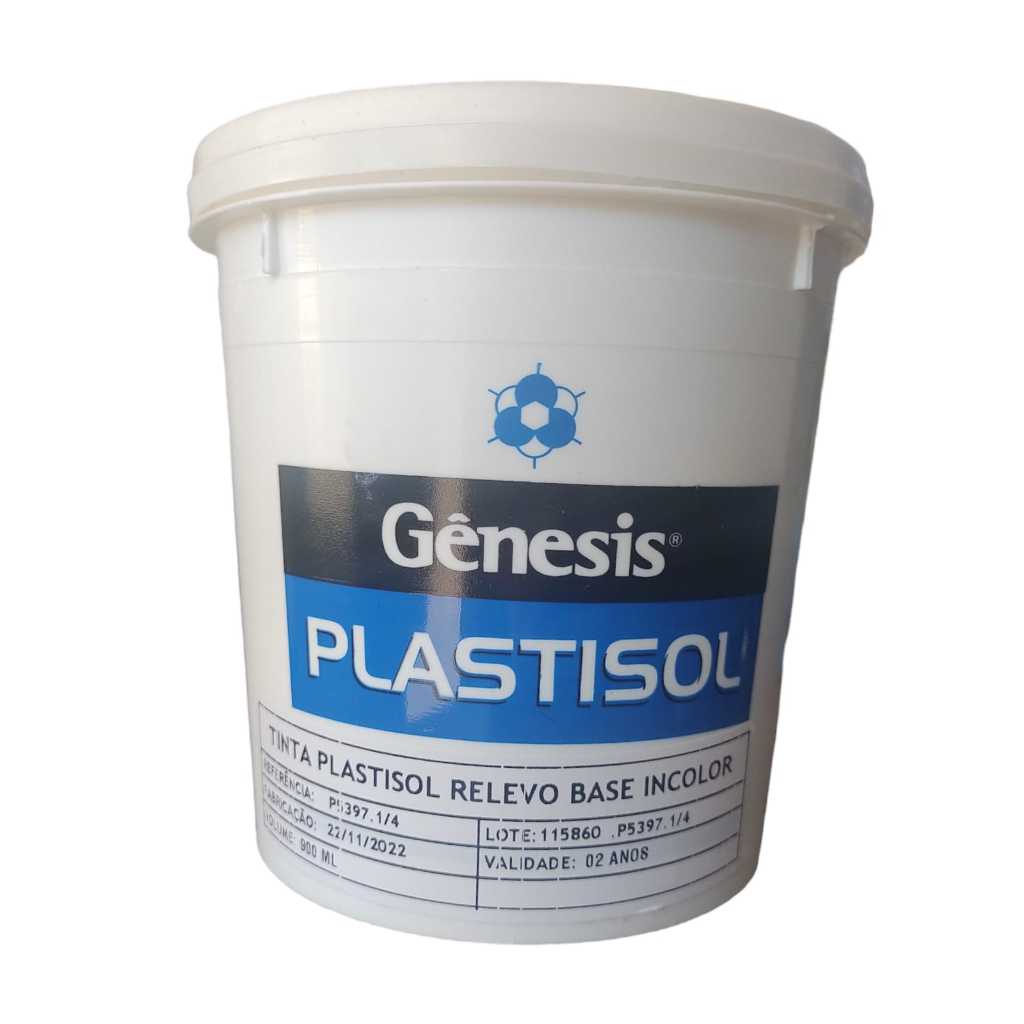 TINTA PARA SERIGRAFIA  PLASTISOL RELEVO BASE INCOLOR - GENESIS - 900ML