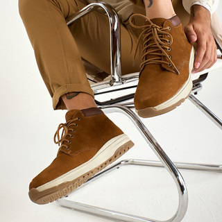 Bota masculina Quebec Ranger em Couro legitimo nobuck casual confortavel