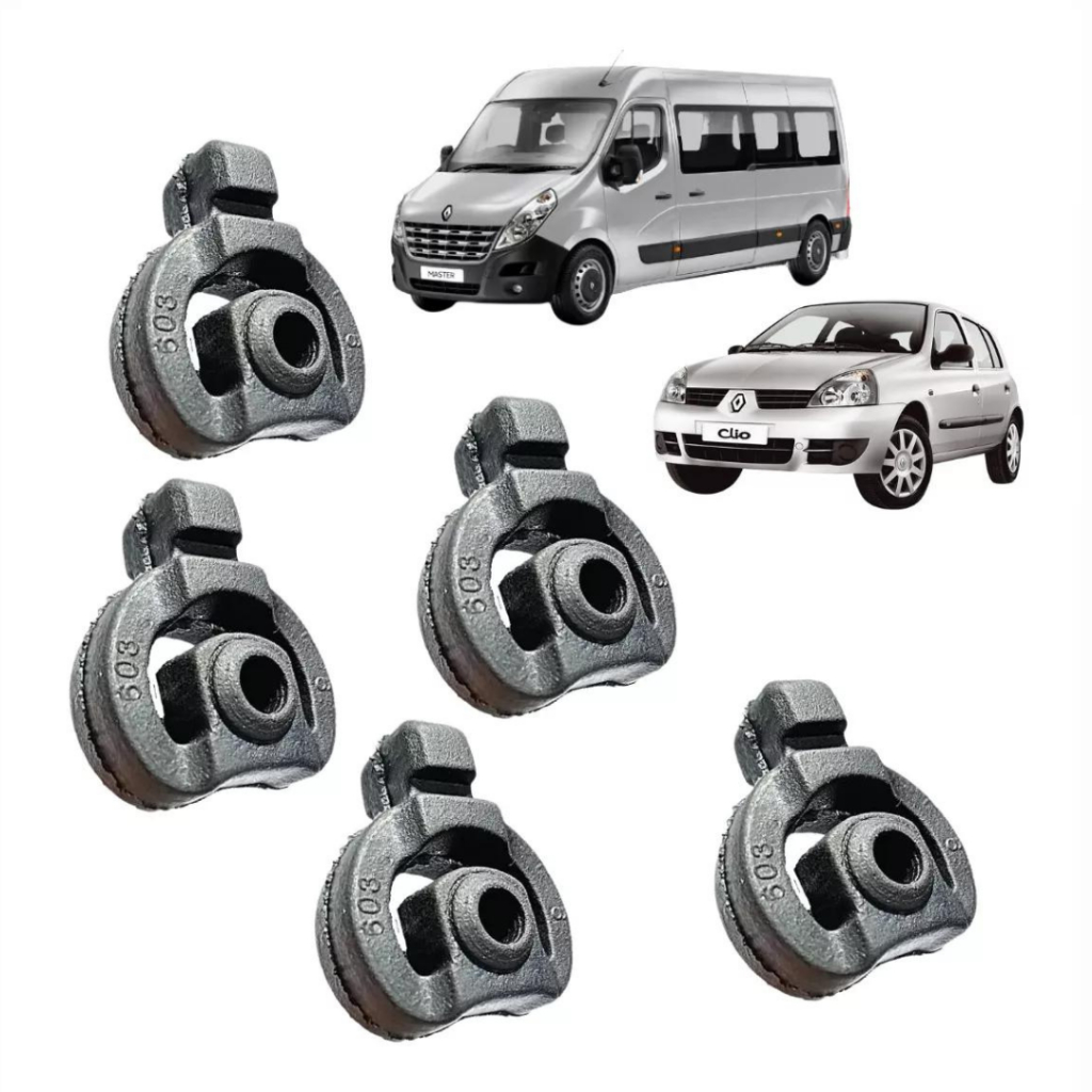 5 Borrachas / Coxim Escapamento Renault Master Kangoo Scenic