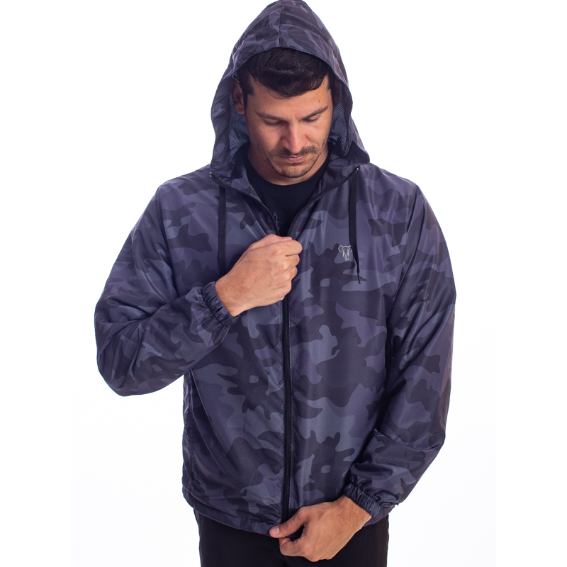 Jaqueta Corta Vento COM FORRO Masculina Impermeável Estampada