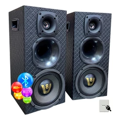 Caixa De Som Bob Residencial Amplificada Ativa 2 Estereo Home Casa Rancho Area Lazer Bluetooth Usb 400wrms Potencia