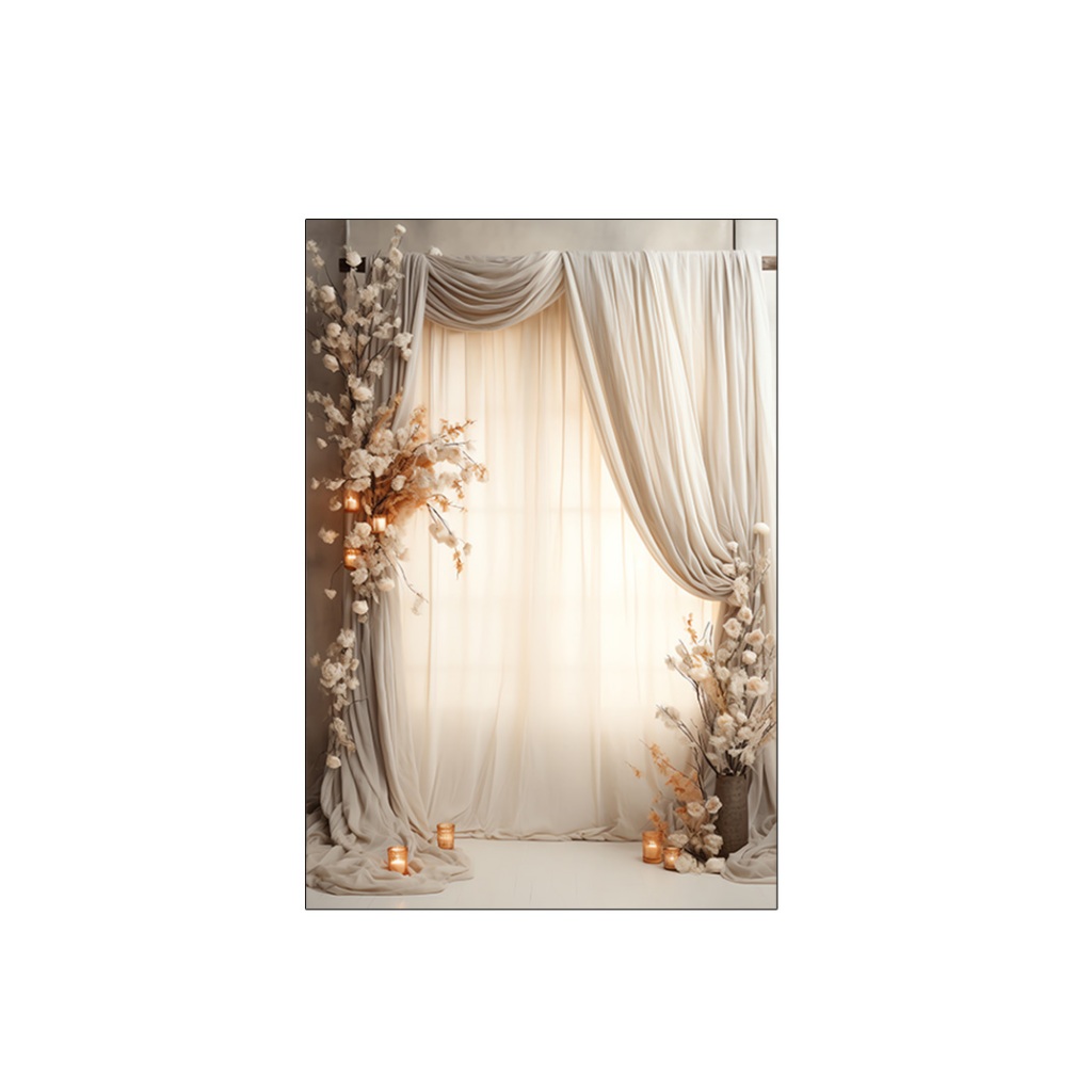 Fundo Fotográfico 1,50 x 2,20 - Dia das Mães Efeito Cortina 119