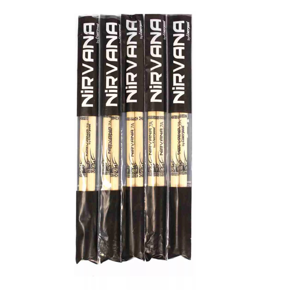 5 Pares Baqueta 7a Nirvana Madeira Liverpool Ni 7am