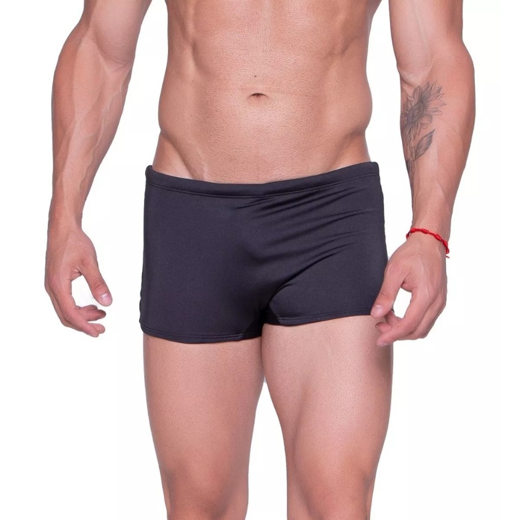 Sunga De Praia Masculina Sunga De Natação Preta Envio Imediato