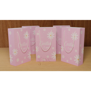 Kit Sacolinha Surpresa Personalizada Jardim das Margaridas - 17x10x4cm - Papel Offset Fosco 180g em Oferta na Shopee