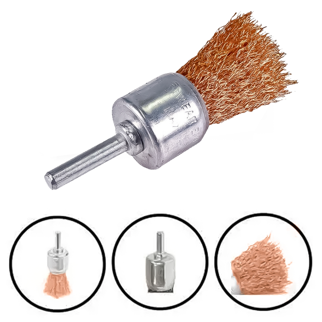 Escova De Aço Tipo Pincel Para Limpar Superfícies De Metal 25 mm Mtx em Oferta na Shopee