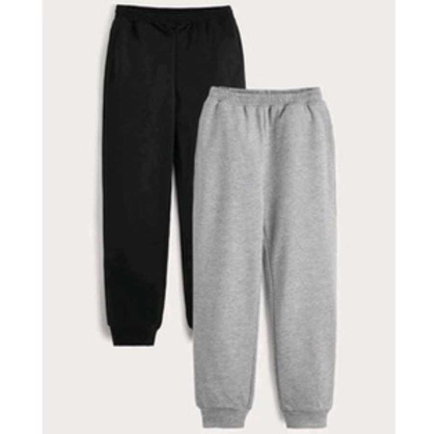 Kit 2 un. Calça Moletom Infantil Flanelada com Punho, Bebê, Juvenil em Oferta na Shopee