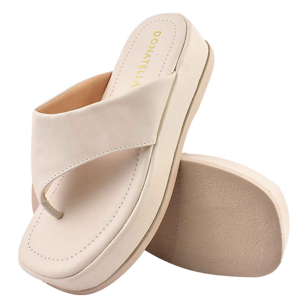 Sandália Plataforma  Feminina Donatella Chinelo Anabella Macio Confortável Flatform Novo Promoção