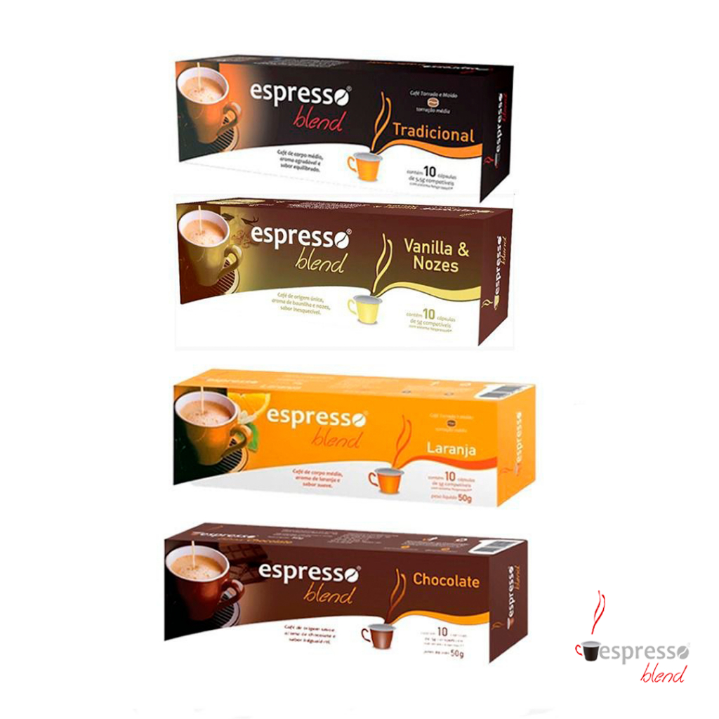 OFERTA DO DIA!!! 40 Cápsulas Café MAQ. NESPRESSO Aromas (tradicional, vanilla, laranja e canela)
