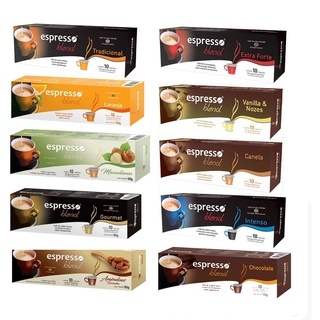 COMBO COMPLETO Leve 100 e Pague 90 - Cápsulas de Café Expresso para Nespresso 10 Sabores Diferentes