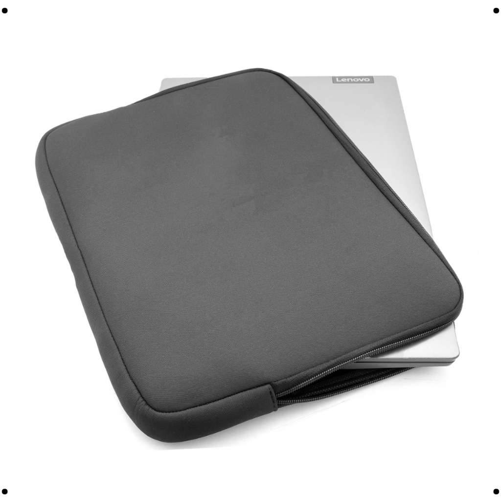 Capa Case Preta Notebook 15.6 Lisa Impermeável Resistente 14/15/17 Polegadas Alça Zíper Sem Bolso