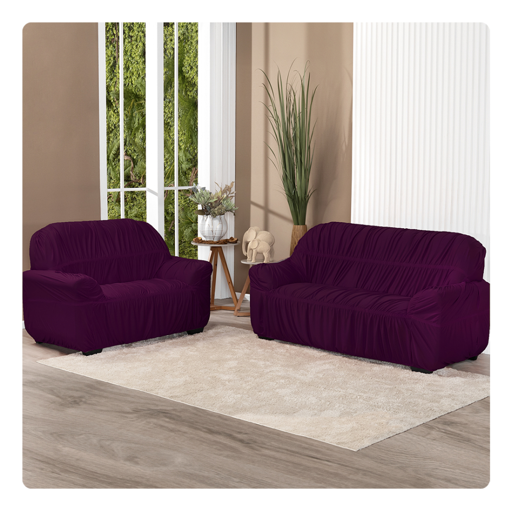Capa De Sofá Elasticada King 3 E 2 Lugares Diversas Cores Malha Gel em Oferta na Shopee