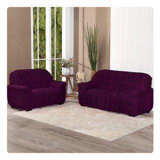 Capa De Sofá Elasticada King 3 E 2 Lugares Diversas Cores Malha Gel em Oferta na Shopee