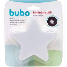 Luminária Led Com Sensor Estrela (Branca) 8x8x6cm Buba Luminária Infantil | abajour bebê