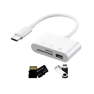 adaptador hub otg usb cartão de memoria e usb modelo v8 e tipo c em Oferta na Shopee