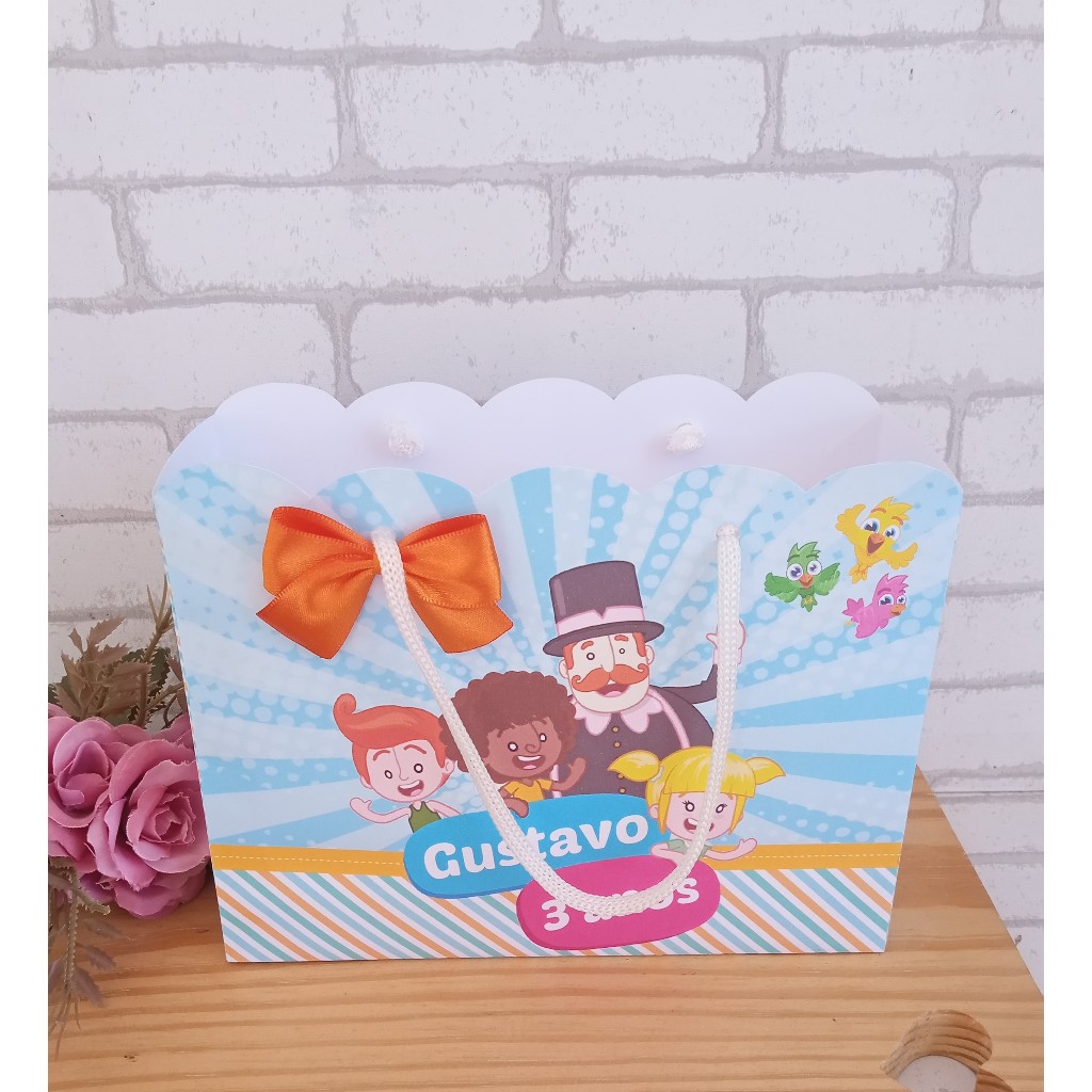 Sacolinha Mundo Bita Kit festa | Personalizados | Aniversários | Papelaria Personalizada | caixinhas | Lembrancinhas
