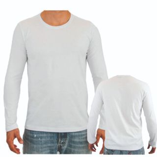 Camiseta manga comprida, maga longa, uniforme, lisa em Oferta na Shopee