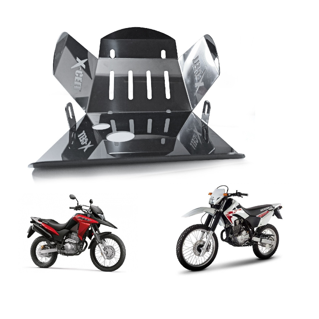 Protetor Proteção De Motor Inferior Cárter Aço Inox X-Cell- Xr 250 Tornado / Xre 300