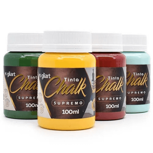 Tinta Chalk Supremo Gliart 100ml - Alta cobertura para arte e artesanato em Oferta na Shopee