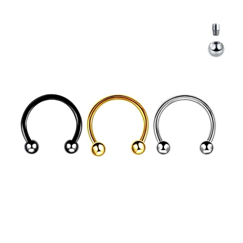 Piercing Ferradura Orelha Aço Cirúrgico 316l Septo Daith Boca Mamilo em Oferta na Shopee