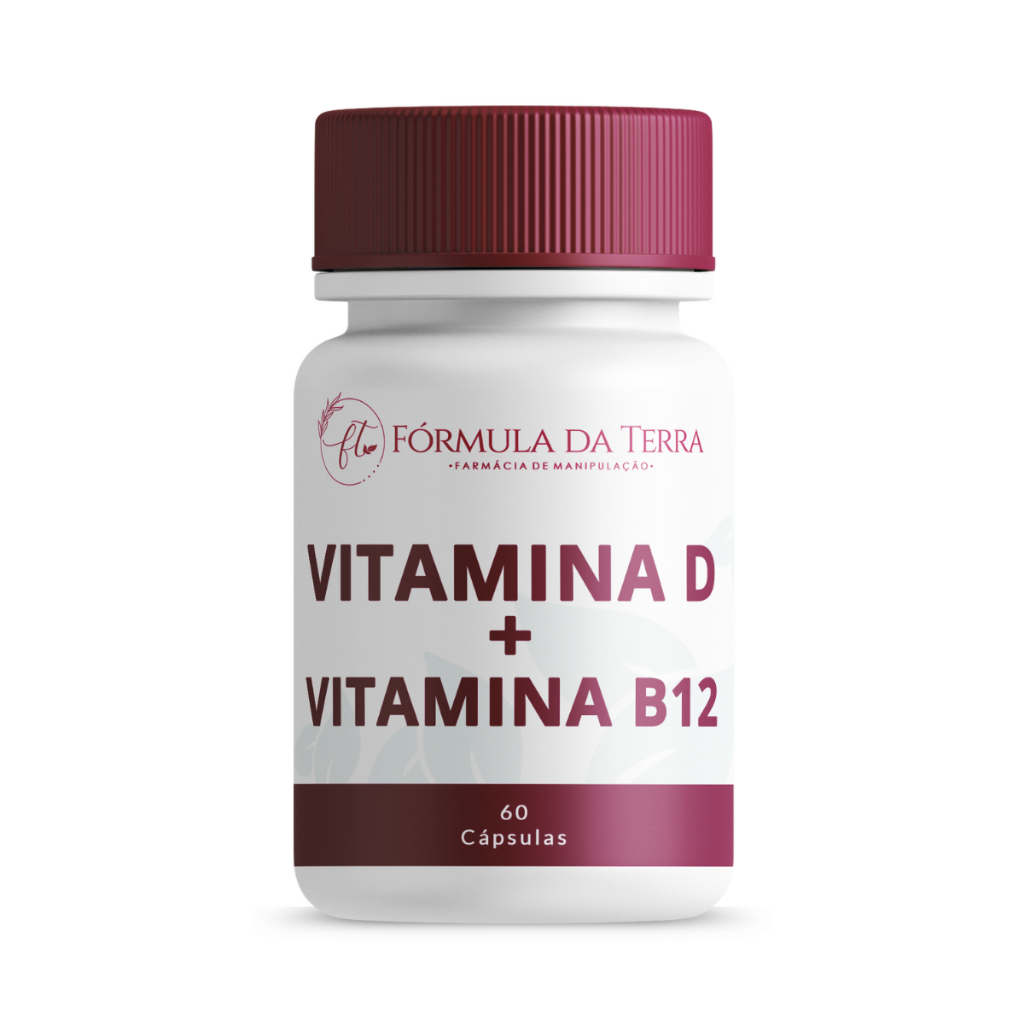 Vitamina  D 5.000 Ui + Vitamina B12 1 Mg - Frasco C/ 60 Cápsulas