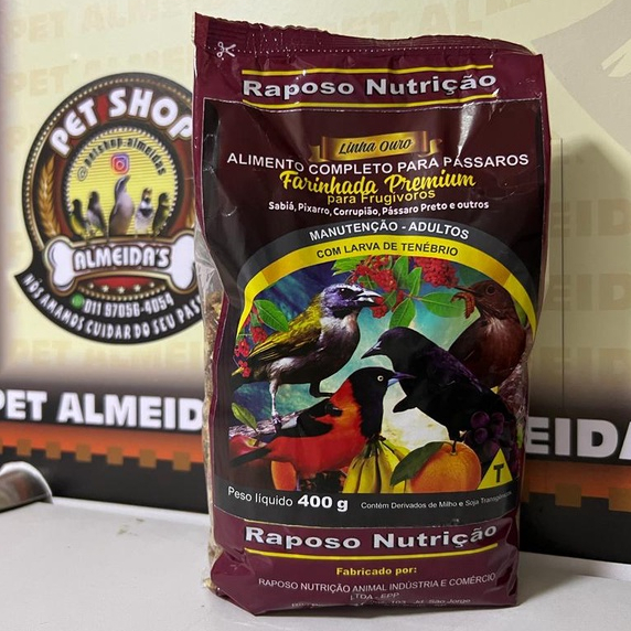 Farinhada Premium - Pixarro, Trinca-ferro, Sabiá, Currupião, Pássaro Preto e outros em Oferta na Shopee