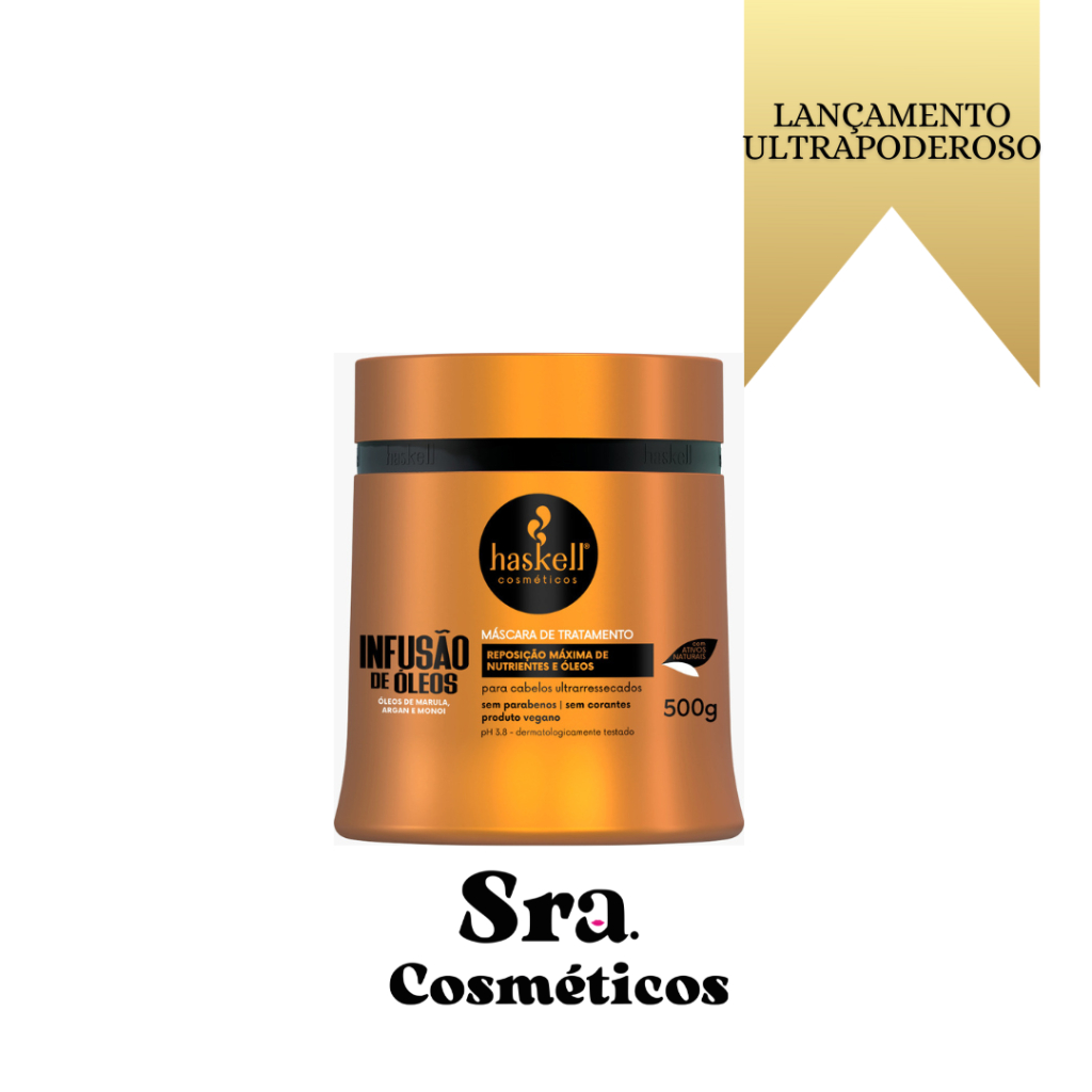 Mascara de Tratamento Infusão de Óleos 500g Haskell