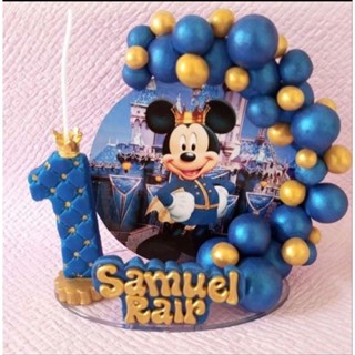vela de biscuit Mickey realeza em Oferta na Shopee