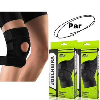 Par de Joelheira Compressão Ortopédica Ajustável Neopreme MbFit em Oferta na Shopee