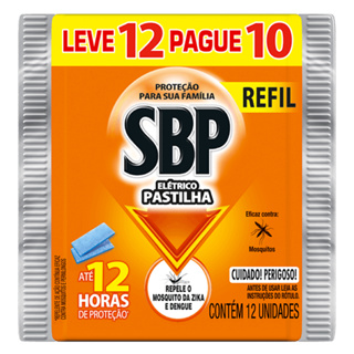 Kit C/5 SBP Repelente Elétrico Pastilha Refil Regular em Oferta na Shopee