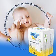 algodão  baby bee quadrado macio para bebe infantil mamaes 50 Unidades - baby bee free