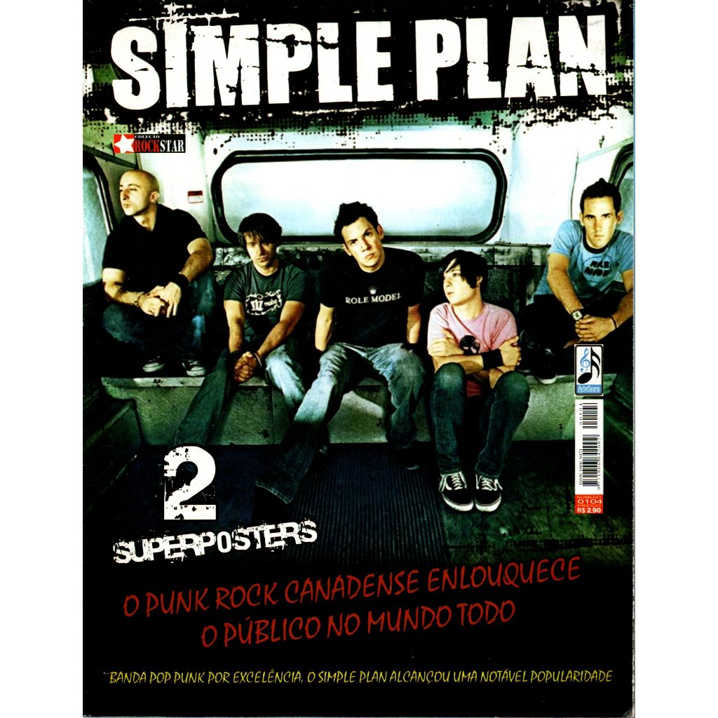 Revista Pôster Simple Plan