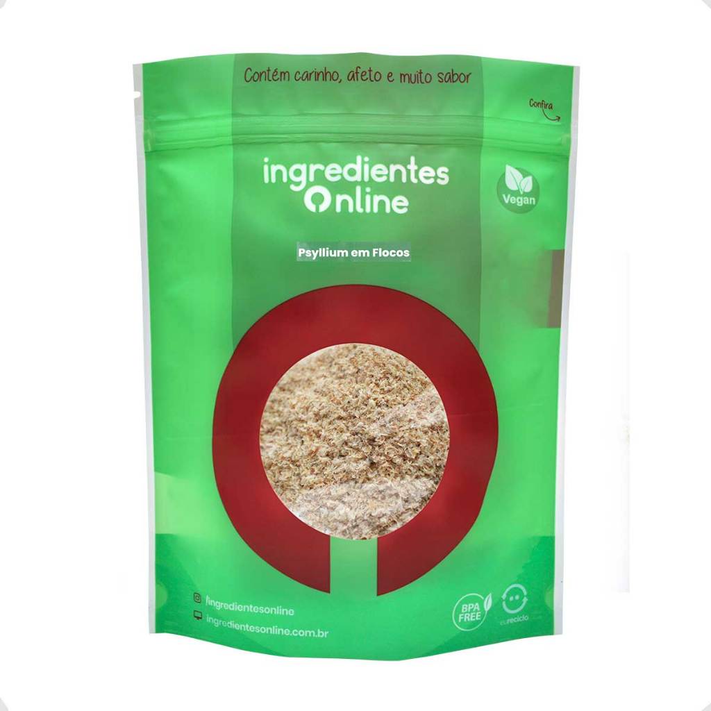 Psyllium em Flocos 100g - Ingredientes Online