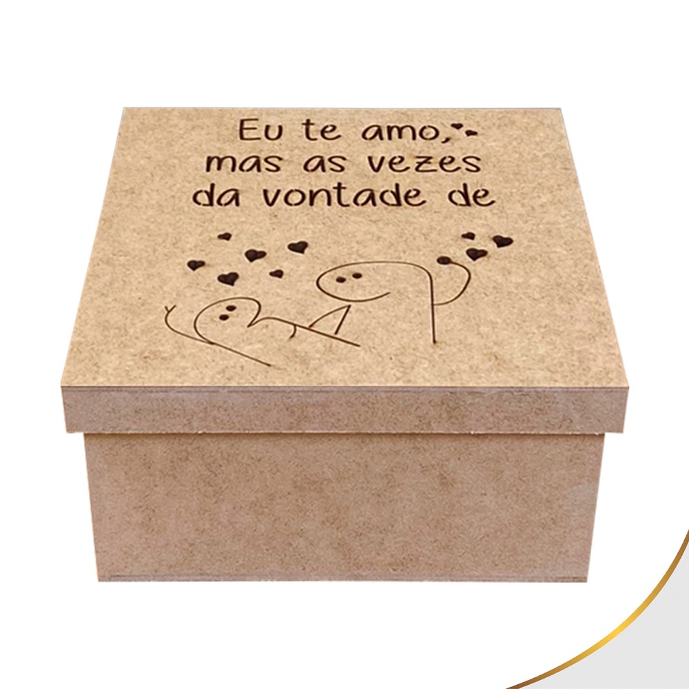 Caixa 20x20x10 Tampa Sapato Meme Namorados Presente Lembrancinha em Oferta na Shopee