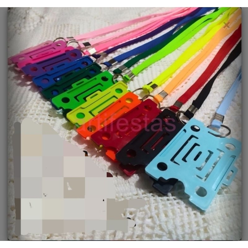 Kit 12 Porta Crachá Com Cordão Várias Cores em Oferta na Shopee