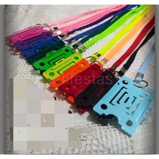 Kit 12 Porta Crachá Com Cordão Várias Cores em Oferta na Shopee