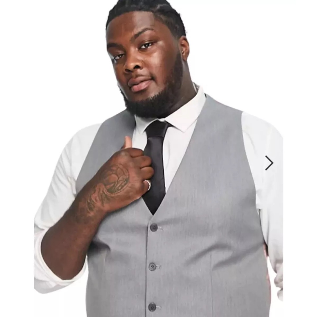 Colete Social Masculino Cinza Plus Size Extra Grande Promoção Barato