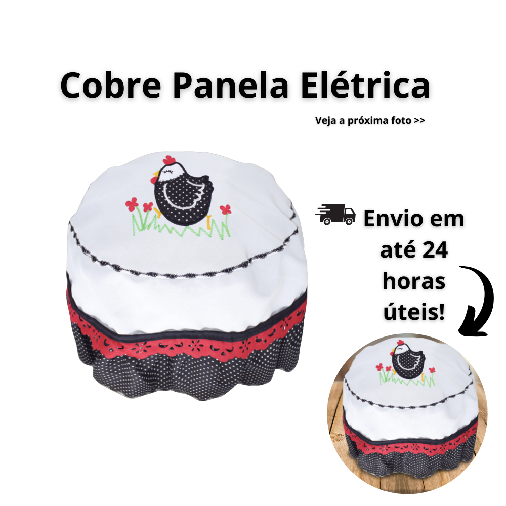 Capa Para Panela De Arroz Angolinha Protege Decora Cozinha