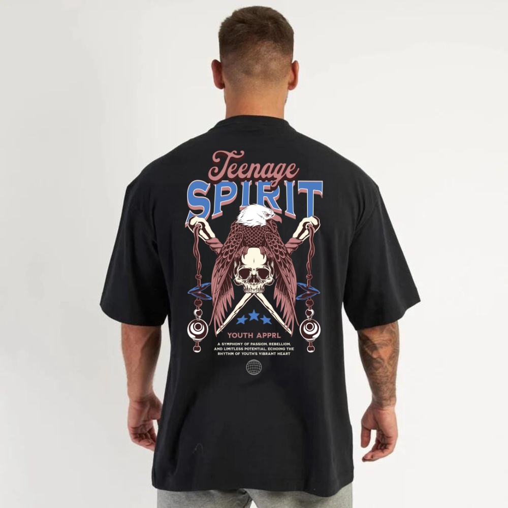 Camiseta Masculina Academia Anti Cardio Akurva Estampado Lançamento Camisa Oversized Algodão Premium