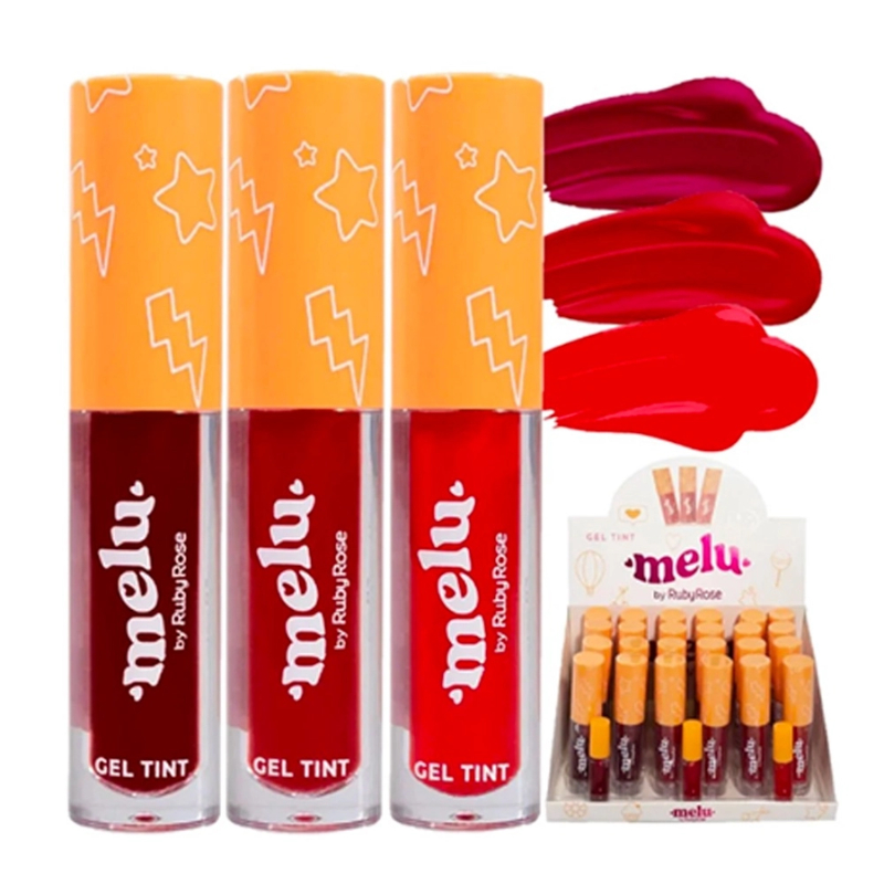 Gel Tint Melu RR82321 Ruby Rose Cores Vibrantes e Duradouras para seus Lábios e Bochechas em Oferta na Shopee