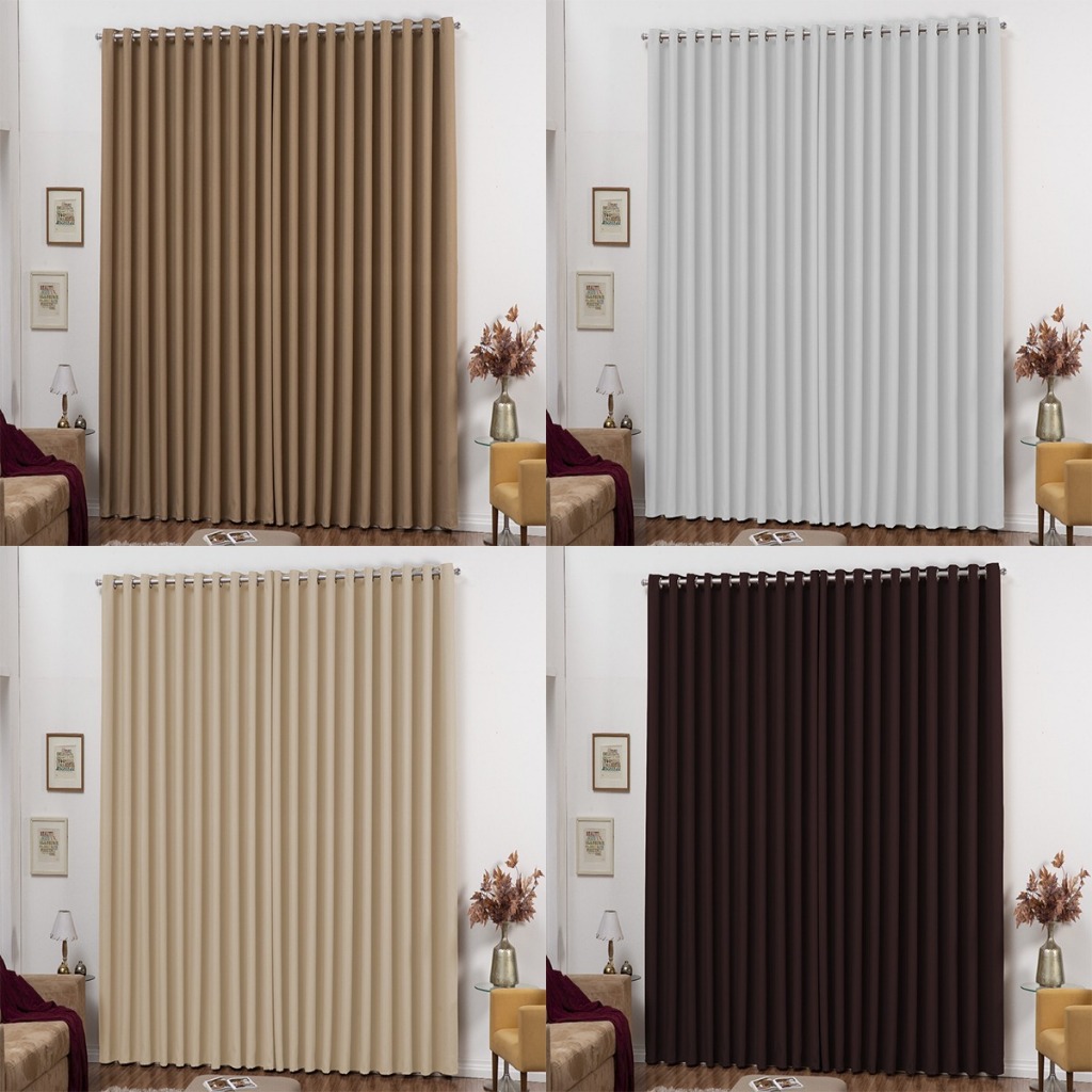 Cortina Blackout Corta Luz 5,00 x 2,8 Grande Para Casa Diversas Cores