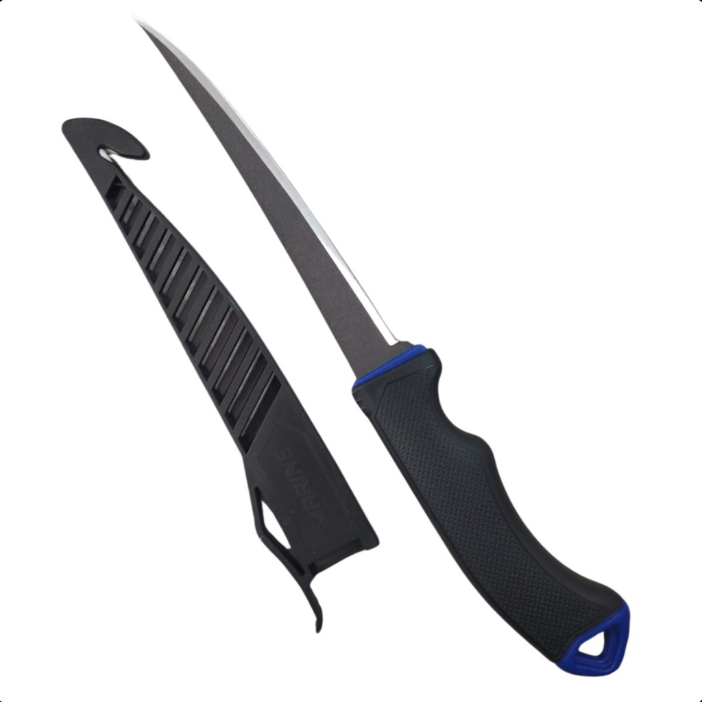 Faca Marine Sports Fileteira 6 Polegadas Super Corte de Peixe em aço Inox M-MS-FK05B