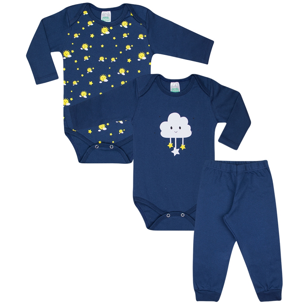 Body Bebê Menina ou Menino INVERNO Bodie enxoval recém nascido - Unissex - 2500 em Oferta na Shopee