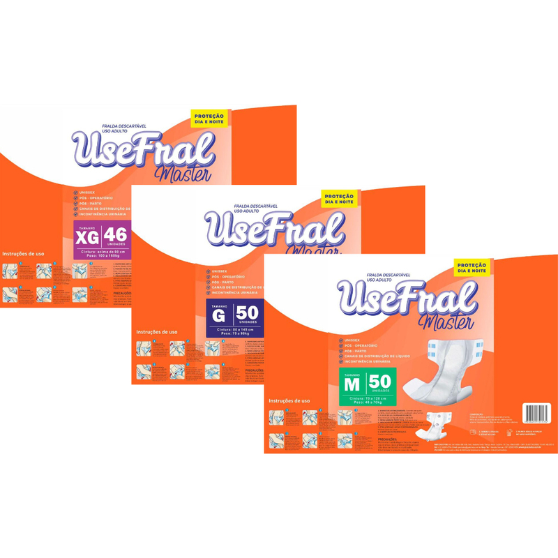 Fralda Geriátrica Use fral Master Hiper Todos osTamanhos