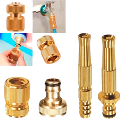 Bico Conector Engate Rápido De Alumínio Para Mangueira De Jardim Alumínio De Alta Qualidade