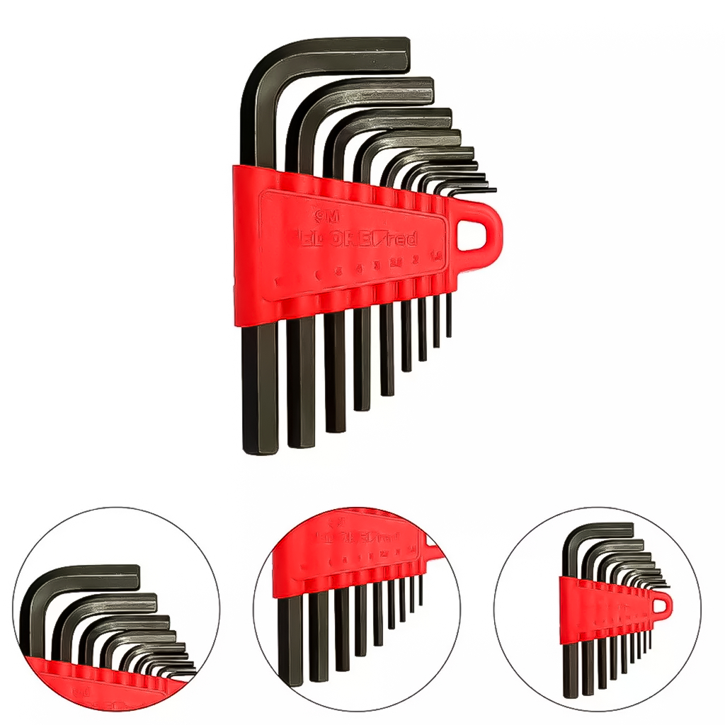 Jogo de Chaves Allen Aço Cromo Vanádio 1,5 a 10 mm Com 9 Peças Gedore Red em Oferta na Shopee