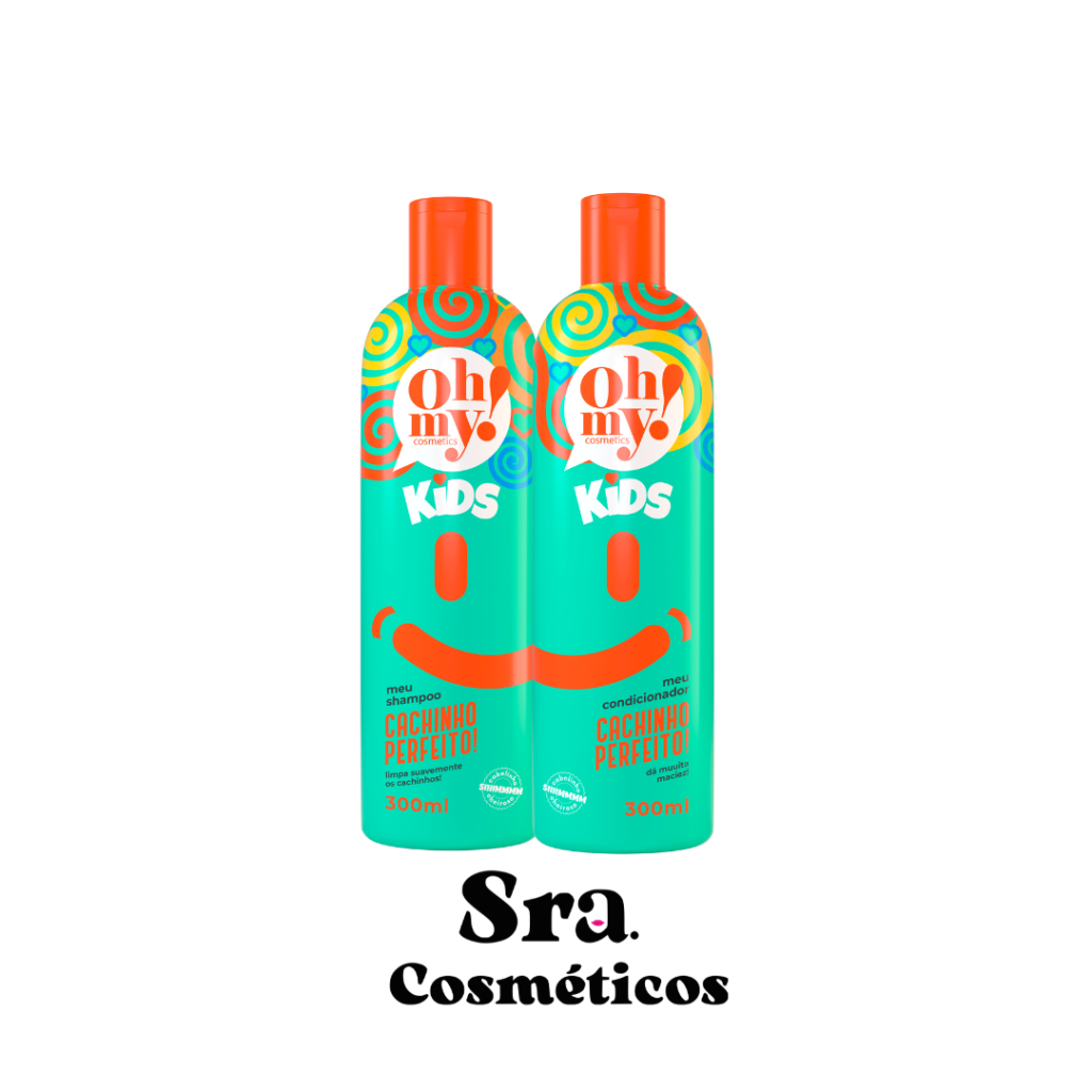 Shampoo e Condicionador Cachinho Perfeito 300ml Oh My Kit