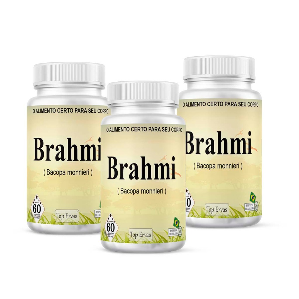 Brahmi p/ Saúde cerebral em 180 Capsulas