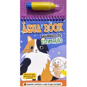 Agua Book Pintar com Água Muita Diversão Livro Agua Book Desenhos Para colorir Com Água