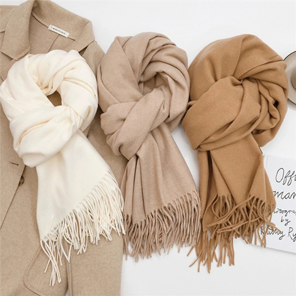 Lenço Cachecol Pashmina Echarpe Unissex Versátil Despojado Moda Inverno Com Qualidade Eleg...